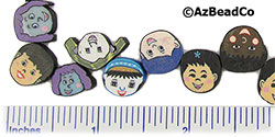 Fimo Polymer Clay Face Beads