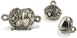 Bali Style 10mm Sterling Silver Magnetic Clasp