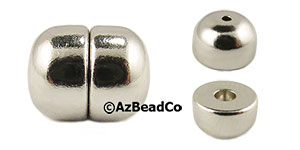 8x10 Oval Magnetic Clasp - Silver