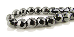 25 - 6x12mm Twisted Magnetic Hematite Beads-HEMATITE-MAGNETI